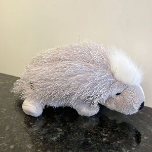 Ganz Plush Porcupine Small Gray White Webkinz Cute Stuffed Animal Fuzzy,…